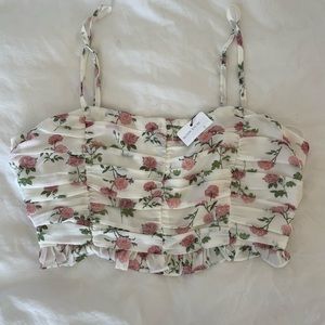 Floral crop top